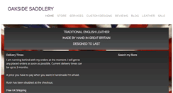Desktop Screenshot of oaksidesaddlery.co.uk