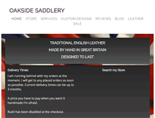 Tablet Screenshot of oaksidesaddlery.co.uk